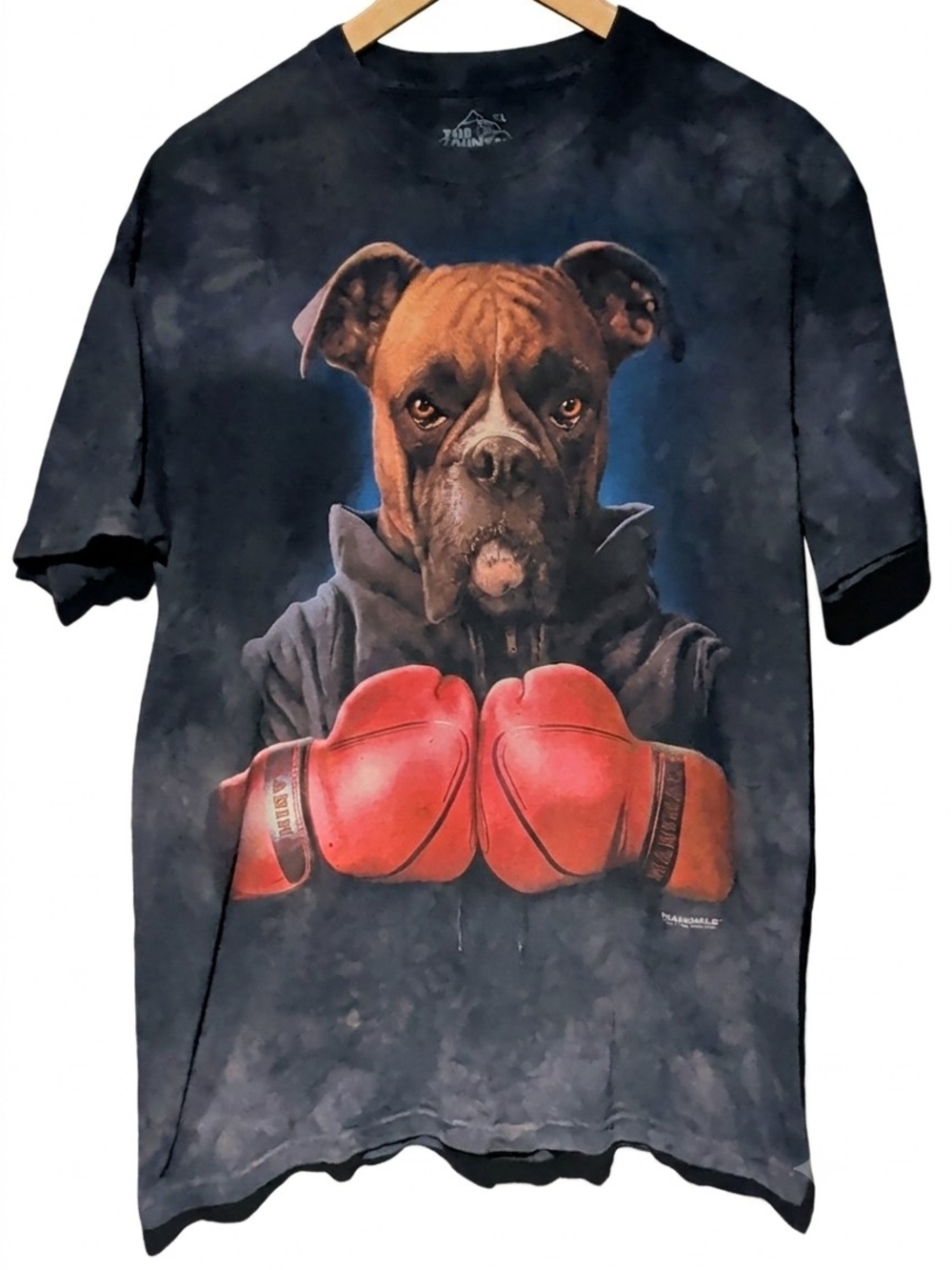 The Mountain Black Boxer Tee